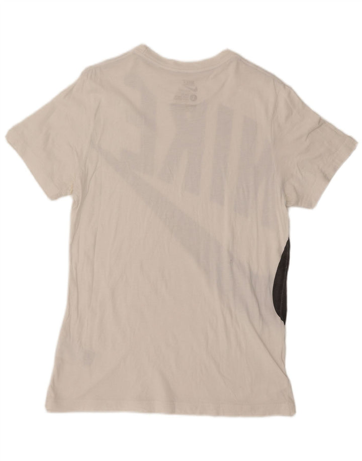 T-shirt grafica Nike da uomo slim fit, grande, in cotone bianco