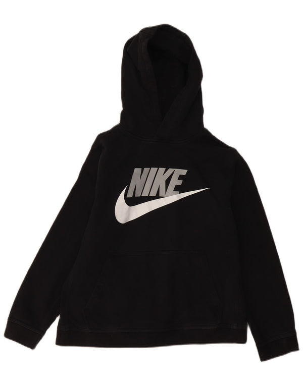 Felpa con cappuccio grafica Nike da bambino 12-13 anni, grande, cotone nero