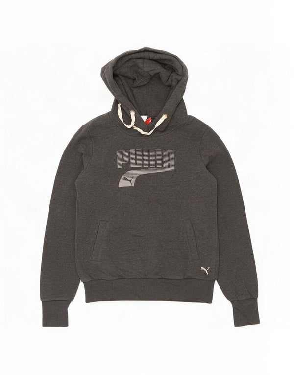 Felpa con cappuccio grafica da donna Puma UK 12 grigio medio chiazzato