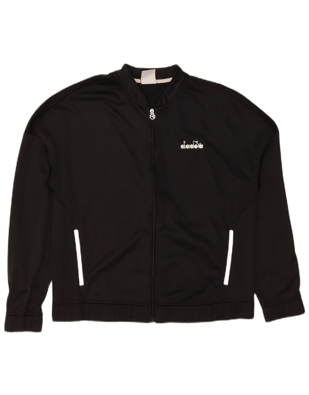 Giacca Top della Tuta da Ragazzo Diadora 15-16 Anni Large Nera in Poliestere