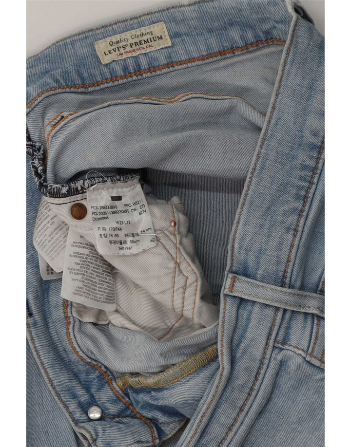 Jeans slim da uomo Levi's W29 L32 in cotone blu