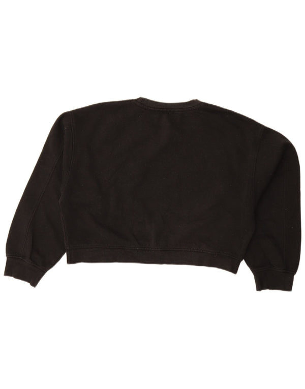 Felpa corta oversize da donna Zara UK 14 grande nera