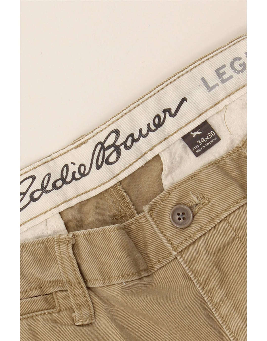 Mens Straight Chino Trousers W34 L30 Vintage Eddie Bauer and Second-Hand Eddie Bauer from Messina Hembry 