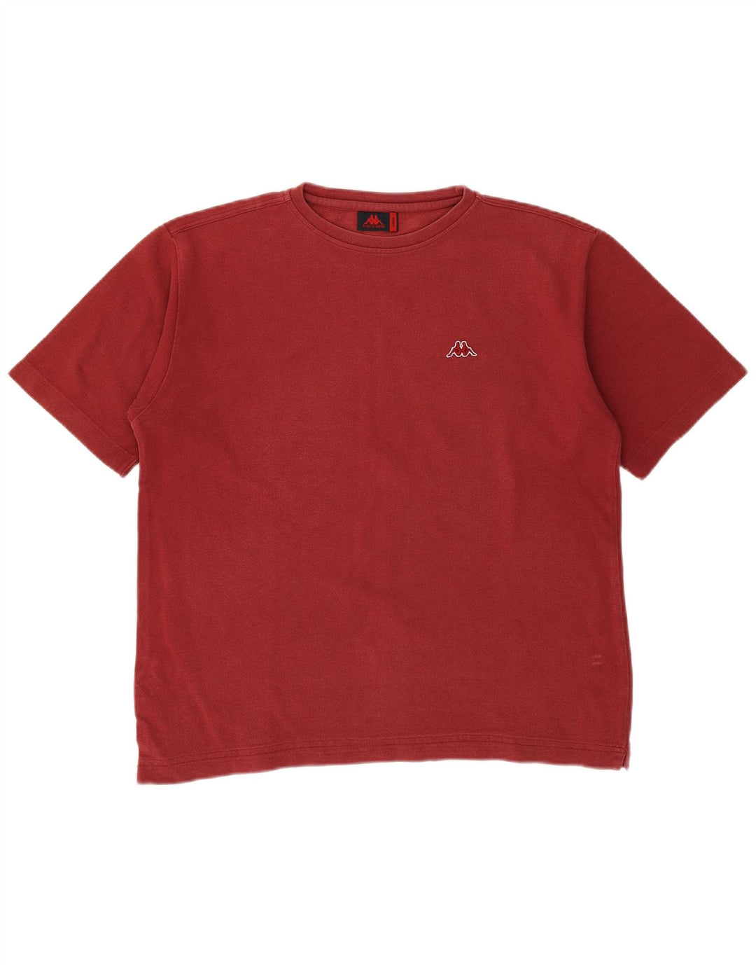 T-shirt uomo KAPPA Top Large rossa in cotone