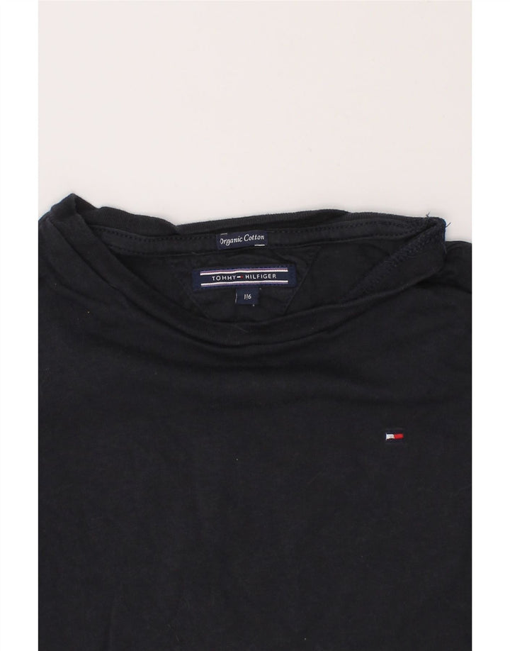 TOMMY HILFIGER Boys Top Long Sleeve 5-6 Years Navy Blue Cotton Vintage Tommy Hilfiger and Second-Hand Tommy Hilfiger from Messina Hembry 