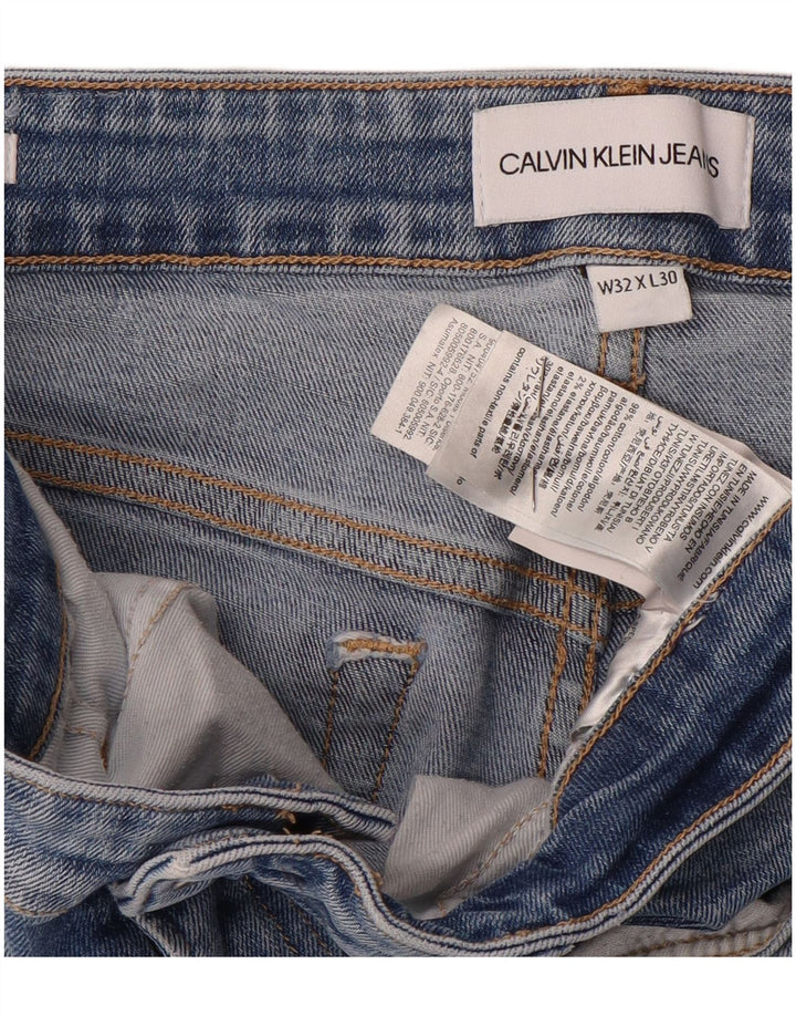 Jeans slim da uomo Calvin Klein W32 L30 cotone blu