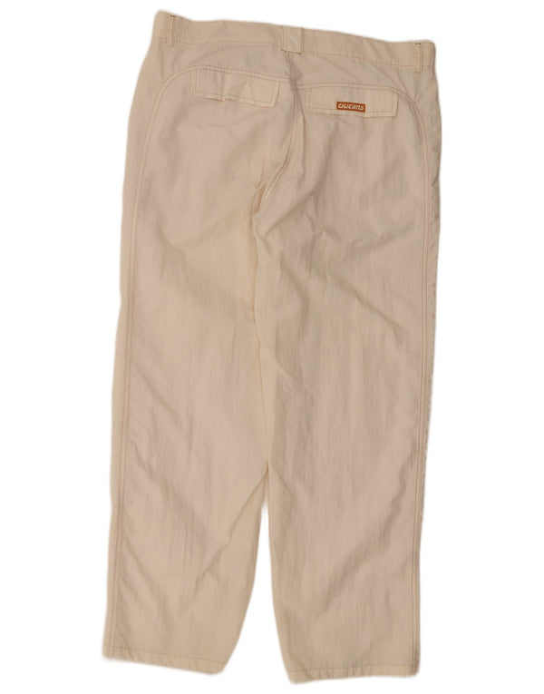 Pantaloni chino dritti da uomo Calvin Klein W36 L30 nylon bianco