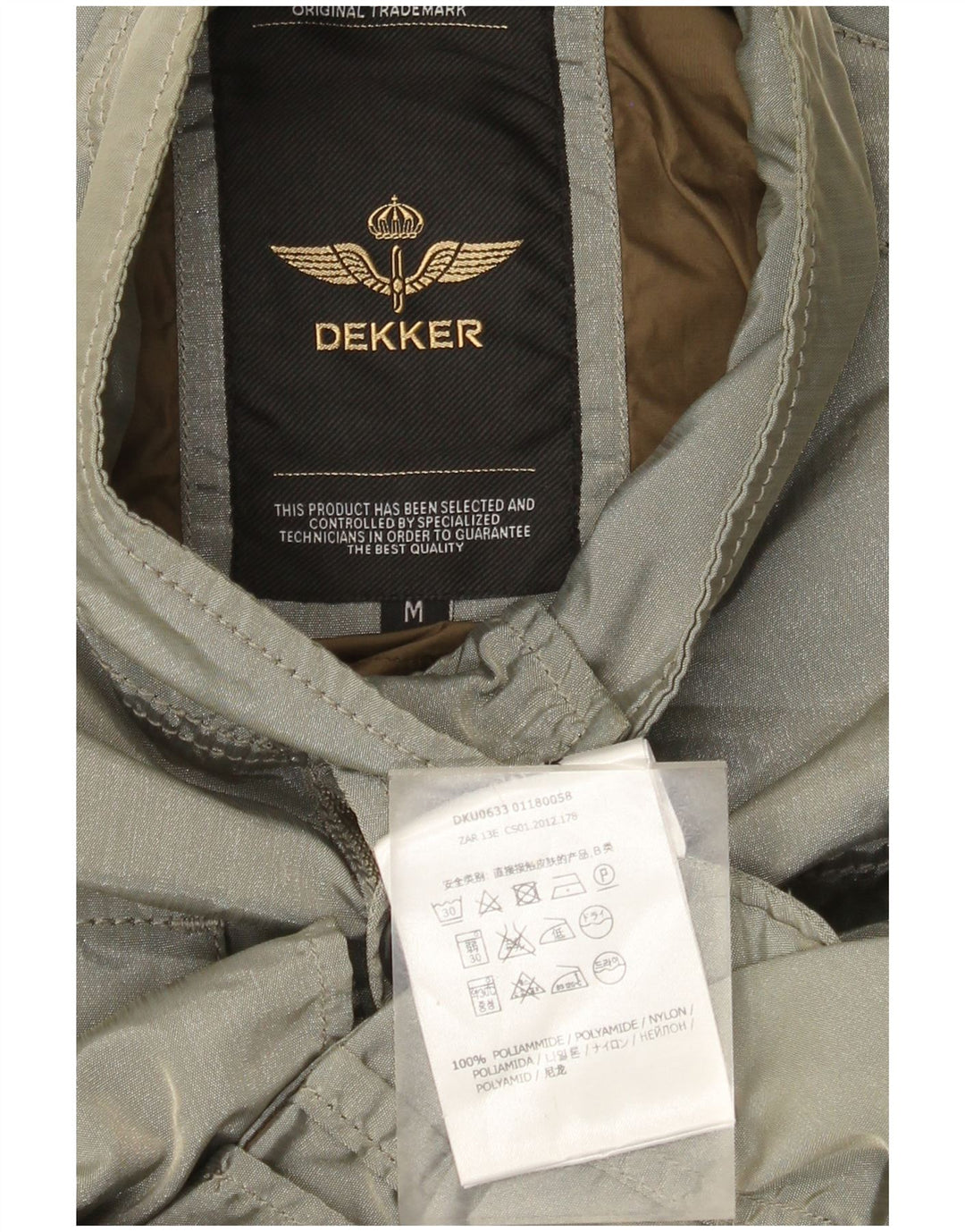 Giacca utility da uomo Dekker UK 38 Poliammide grigio medio