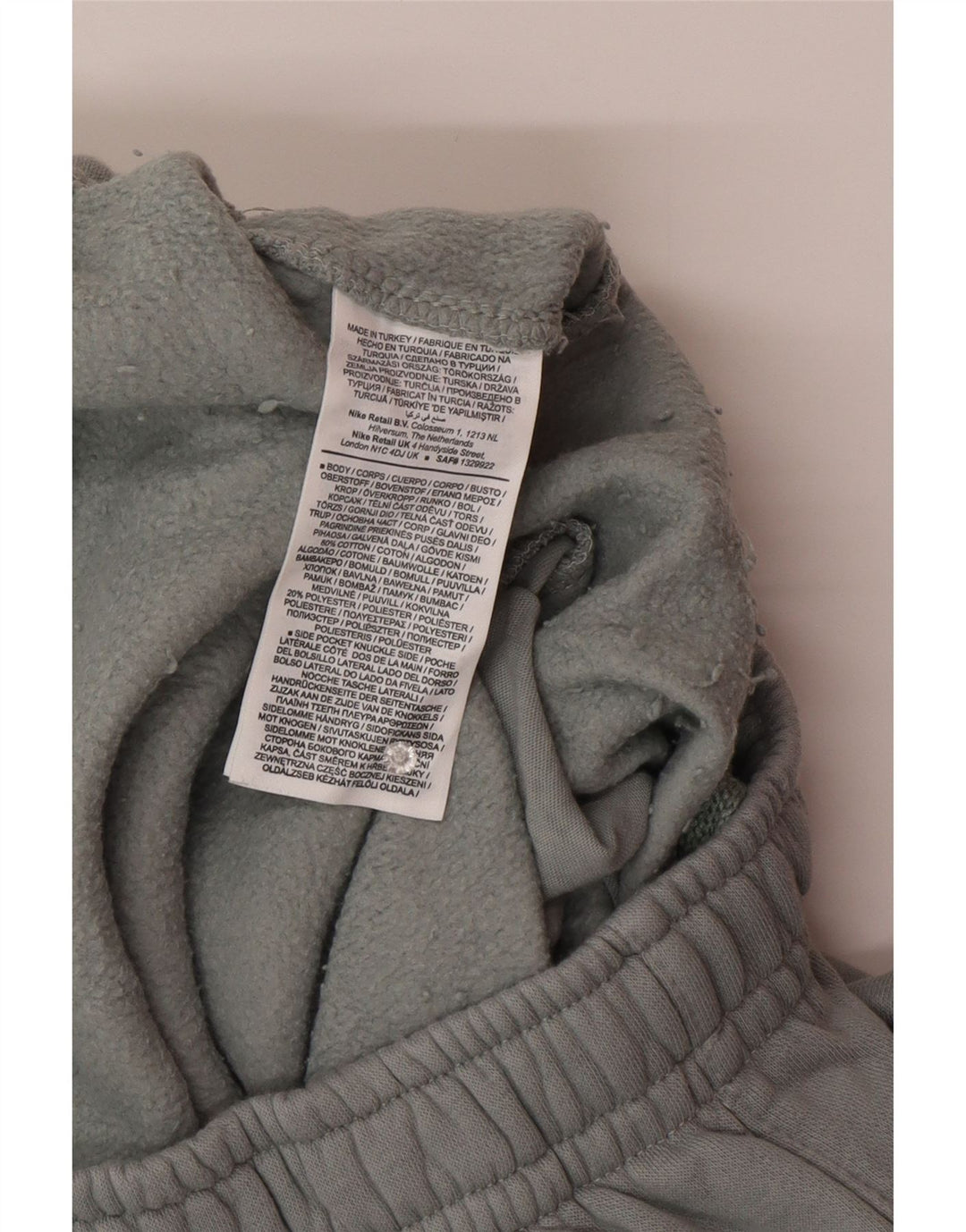 Pantaloni da tuta da uomo Nike Joggers in cotone grigio medio