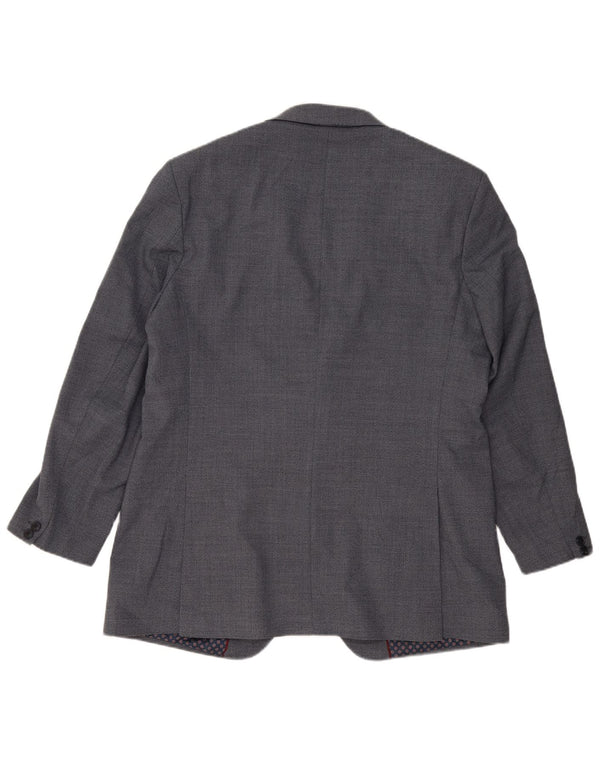 Giacca blazer a 2 bottoni Marks & Spencer da uomo UK 44 XL poliestere blu