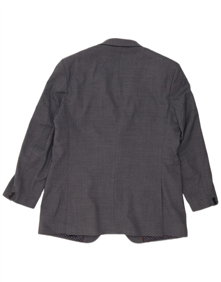 Giacca blazer a 2 bottoni Marks & Spencer da uomo UK 44 XL poliestere blu