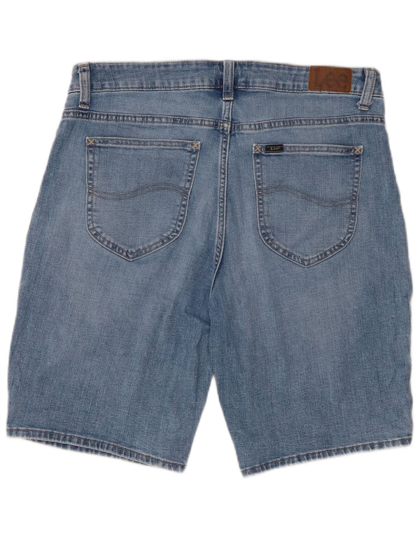 Bermuda in denim da donna a vita media con vestibilità regolare LEE W34 Large Blu