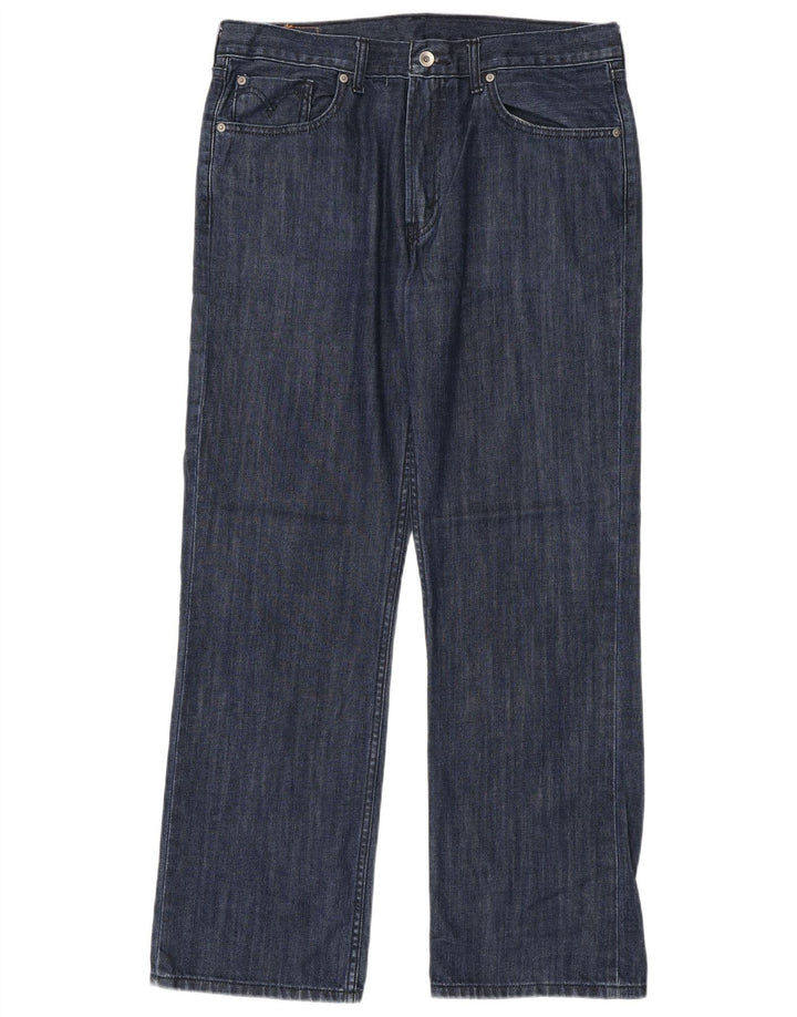 Levi's Mens 506 Straight Jeans W36 L32 Navy Blue Cotton