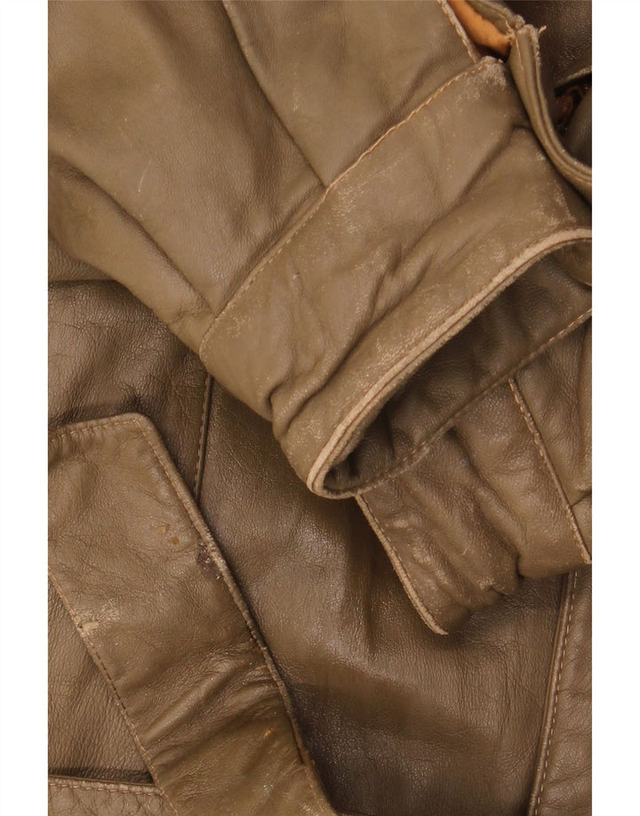 Giacca in pelle militare da uomo LIVERPOOL IT 54 2XL Pelle marrone