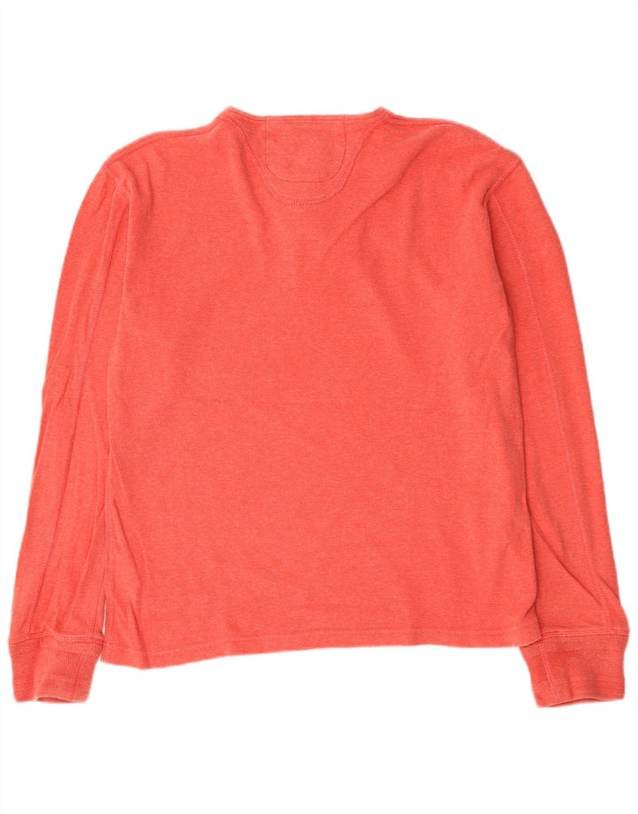 Top da uomo a maniche lunghe XL Superdry in cotone rosso