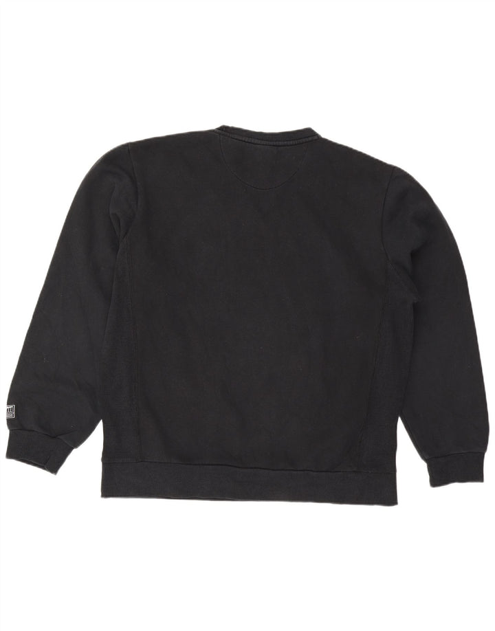 Felpa grafica da uomo Puma Maglione grande in cotone nero