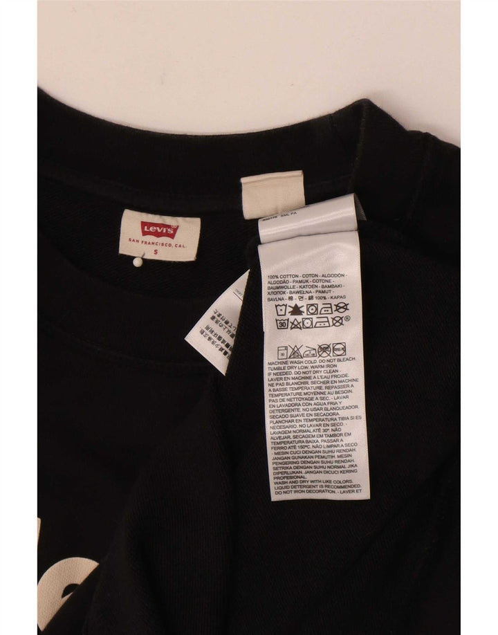 Felpa grafica da uomo Levi's, piccola, in cotone nero