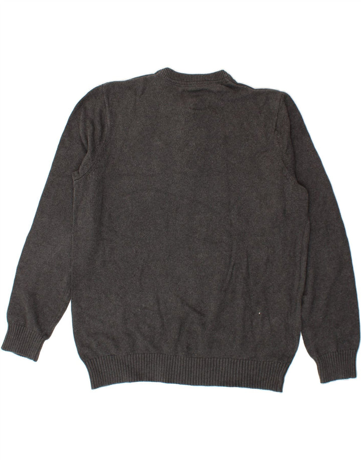 EDDIE BAUER Mens Crew Neck Jumper Sweater 2XL Grey Cotton Vintage Eddie Bauer and Second-Hand Eddie Bauer from Messina Hembry 