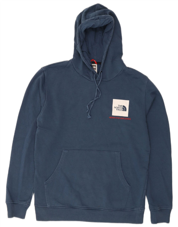 Felpa con cappuccio grafica da uomo The North Face in cotone blu medio