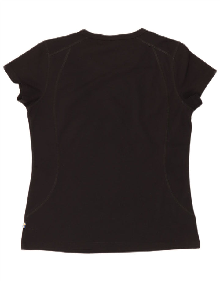 T-shirt da donna Fjall Raven Top UK 14 poliestere nero medio