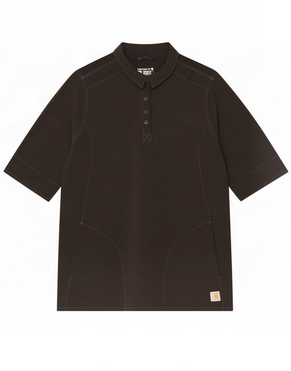 Camicia pullover a maniche corte da uomo Carhartt Modern Fit XL poliestere nero