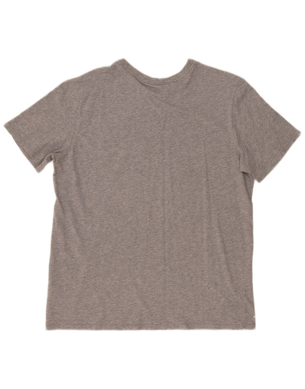 T-shirt grafica Nike Buckets da uomo XL in cotone chiazzato grigio