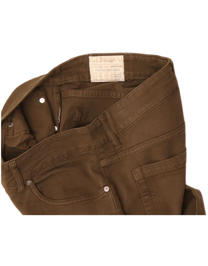 Jeans slim vintage da donna W32 L31 in cotone marrone