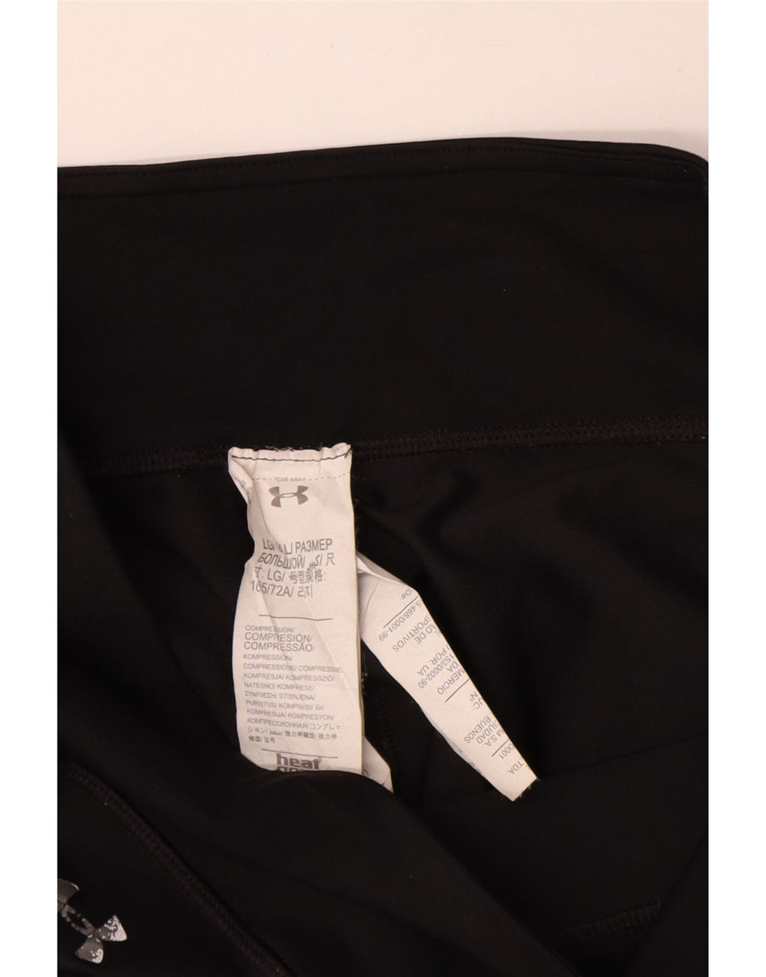 Leggings Capri grafici da donna Under Armour UK 14 grande poliestere nero