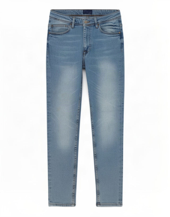 Jeans slim da uomo Zara EU 44 Large W34 L29 Blu