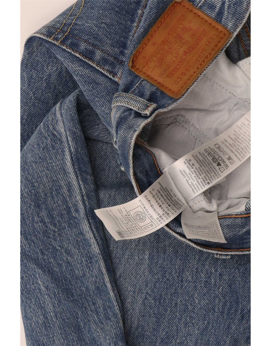 Jeans dritti da uomo Levi's W26 L30 cotone blu