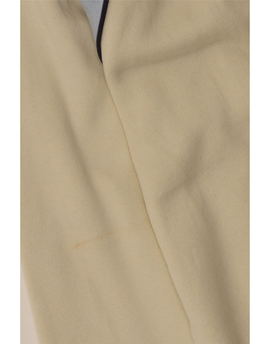 FILA Felpa da uomo con zip e collo, maglione grande, cotone color block bianco sporco