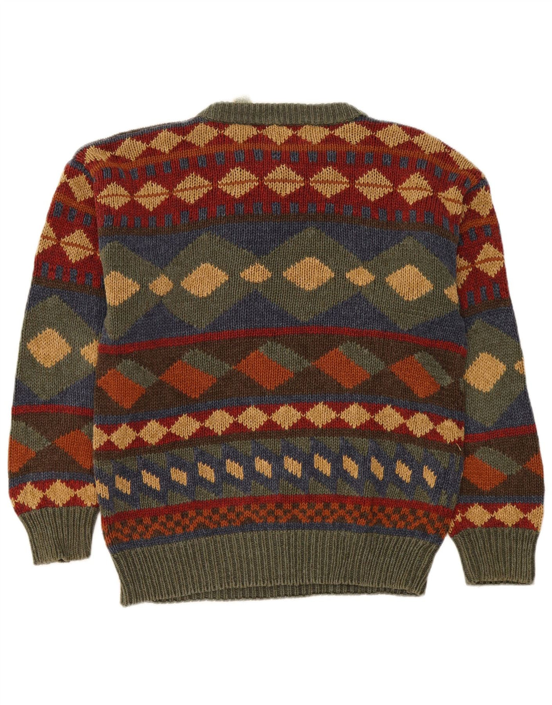 Maglione maglione girocollo da uomo St. John's Bay medio multicolore geometrico