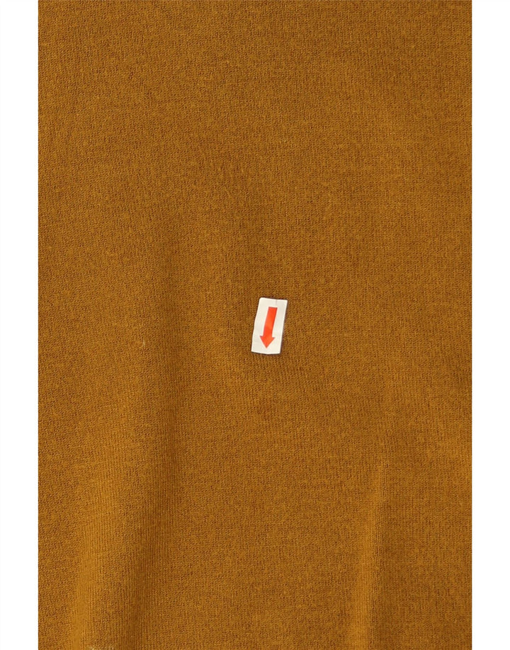 Maglione Zara da uomo girocollo in viscosa giallo medio