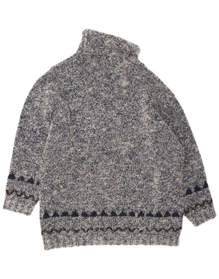 GIESSWEIN Maglione da donna con collo alto e collo alto EU 40 Grigio medio Fair Isle