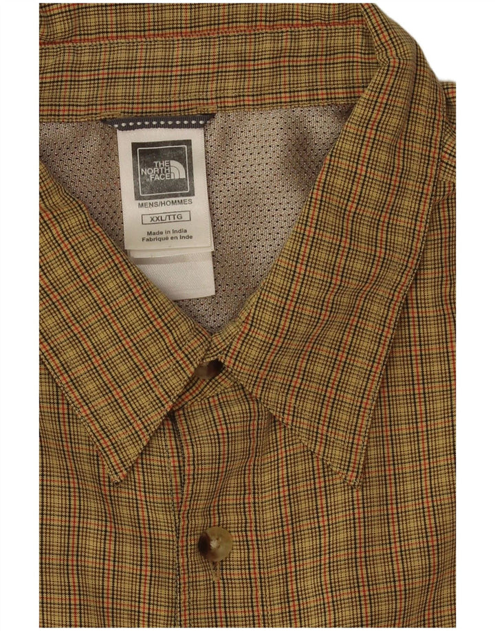 Camicia a maniche corte da uomo The North Face 2XL Verde a quadri Modal