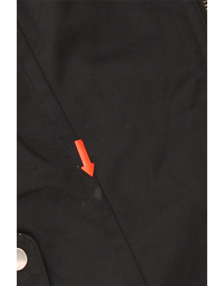 Giacca militare da donna Zara UK 12 nylon nero medio