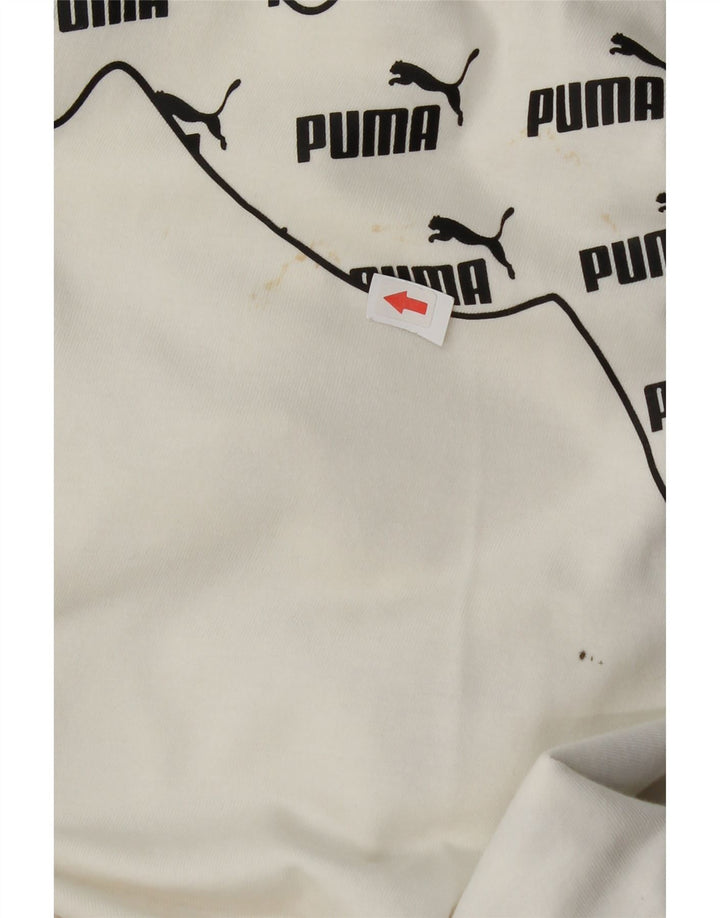 T-shirt grafica da uomo Puma Small bianca