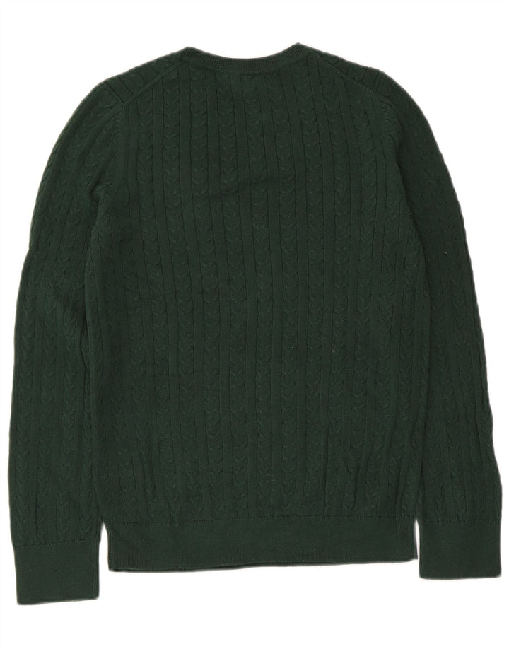 Maglione maglione girocollo da donna Tommy Hilfiger UK 14 verde medio