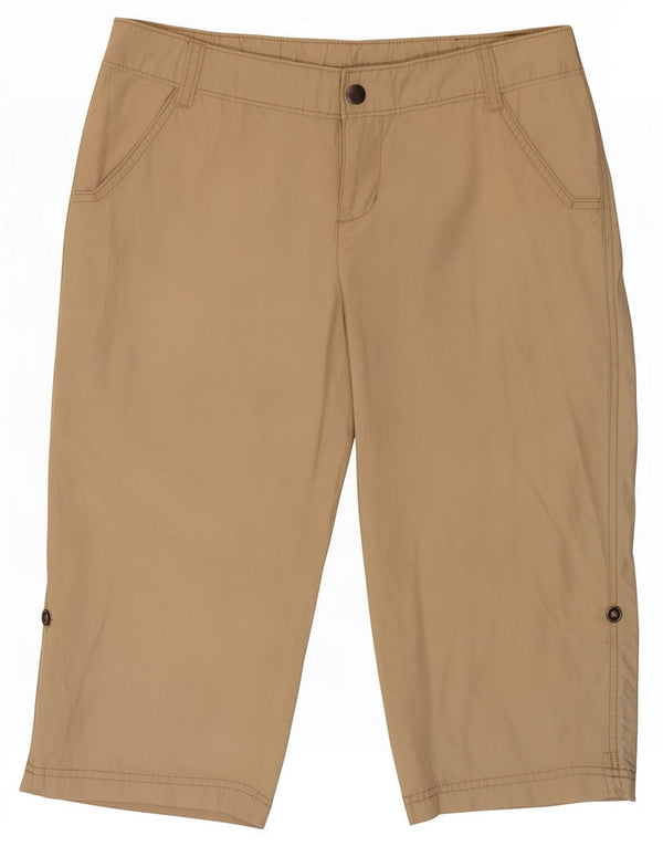 Columbia Womens Capri Trousers US 6 Medium W30 L18 Beige Cotton