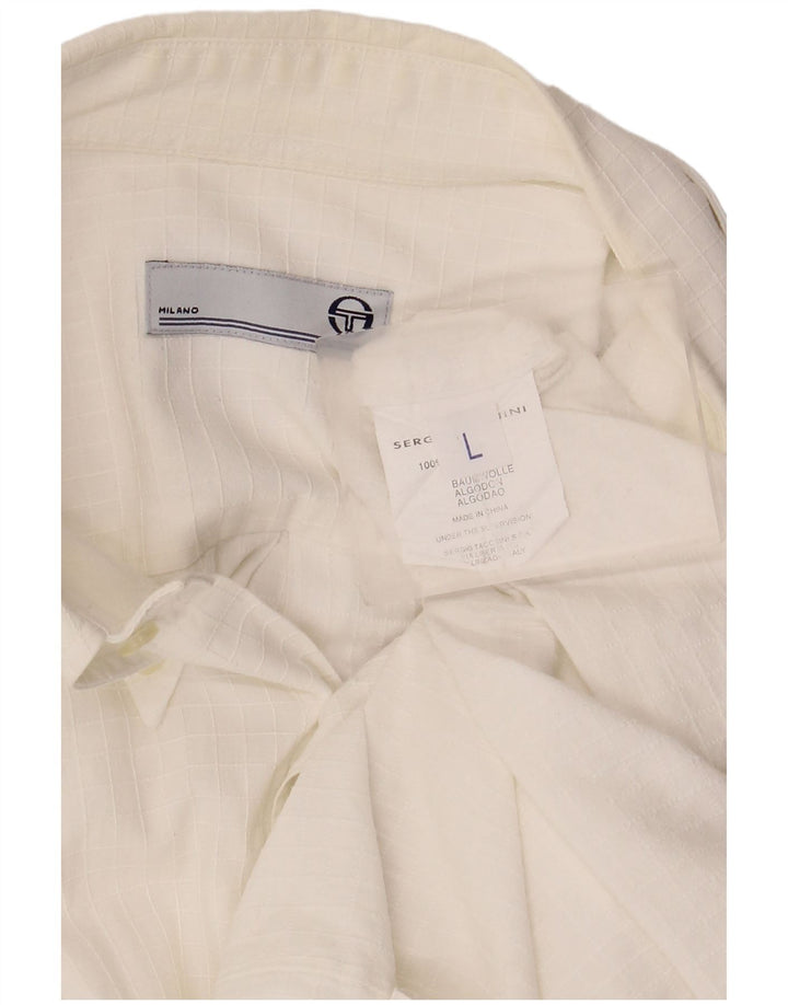 Camicia Uomo Sergio Tacchini Grande Cotone Bianco Classica