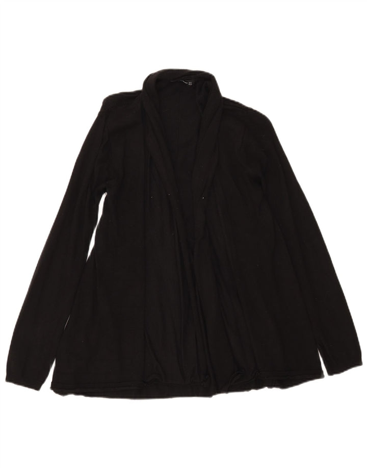 Maglione cardigan aperto da donna Zara UK 10 piccolo in viscosa nera