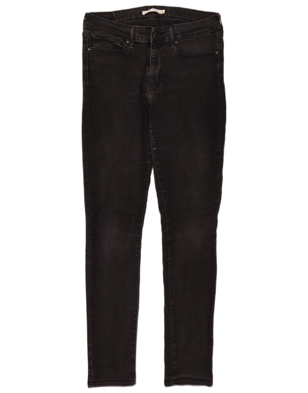 Jeans skinny Levi's 711 da donna W30 L32 cotone nero