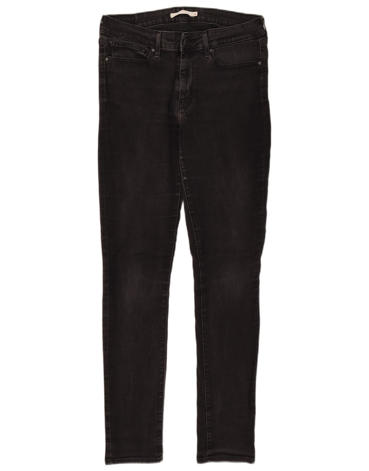 Jeans skinny Levi's 711 da donna W30 L32 cotone nero