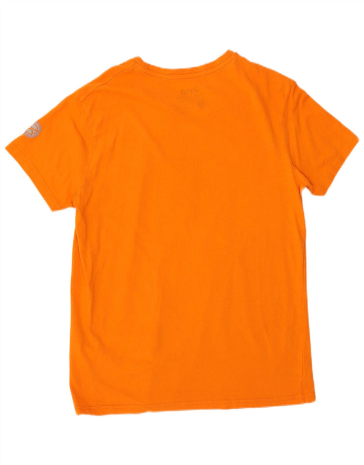 Jeep T-shirt grafica da uomo Top Large in cotone arancione