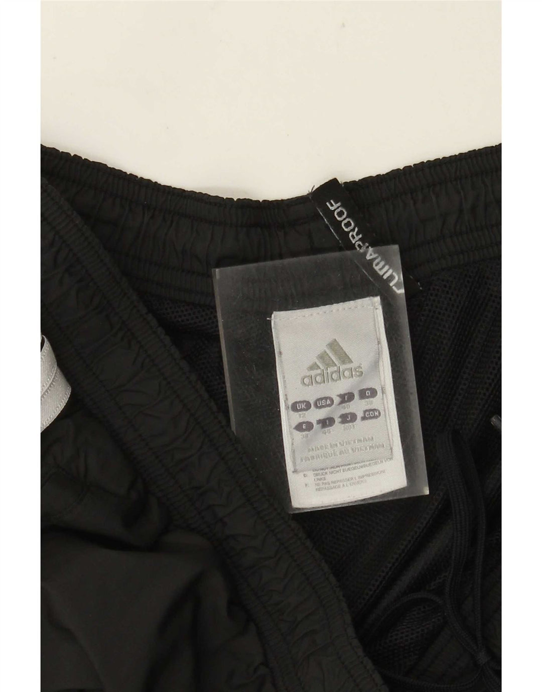 Pantaloni da tuta ADIDAS da donna Clima Proof UK 12 Poliestere grigio medio