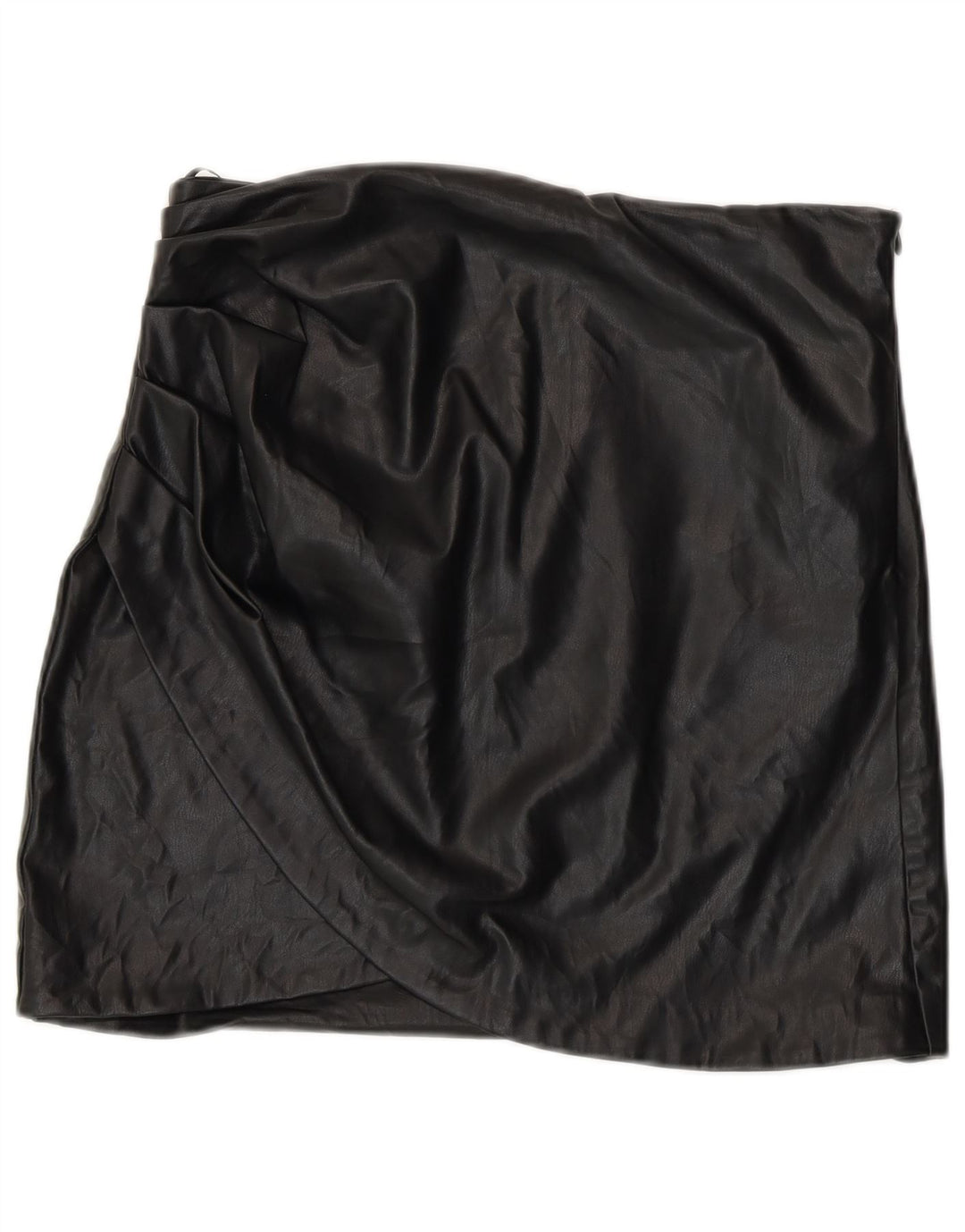 Minigonna Zara da donna in ecopelle grande W30 poliuretano nero