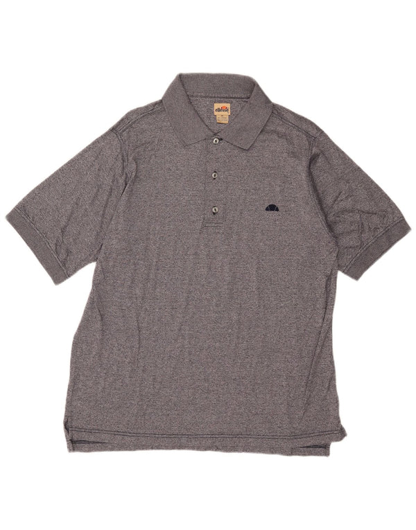 Polo da uomo Ellesse in cotone mélange medio blu navy