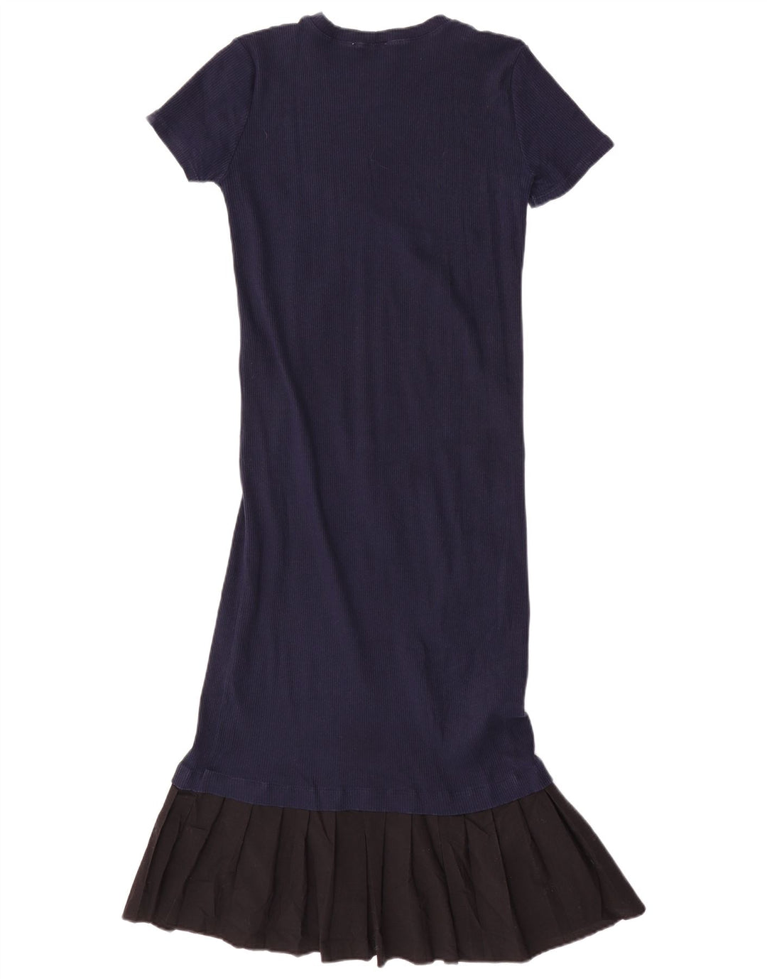 Zara Womens Maxi Dress UK 12 Medium Navy Blue Cotton