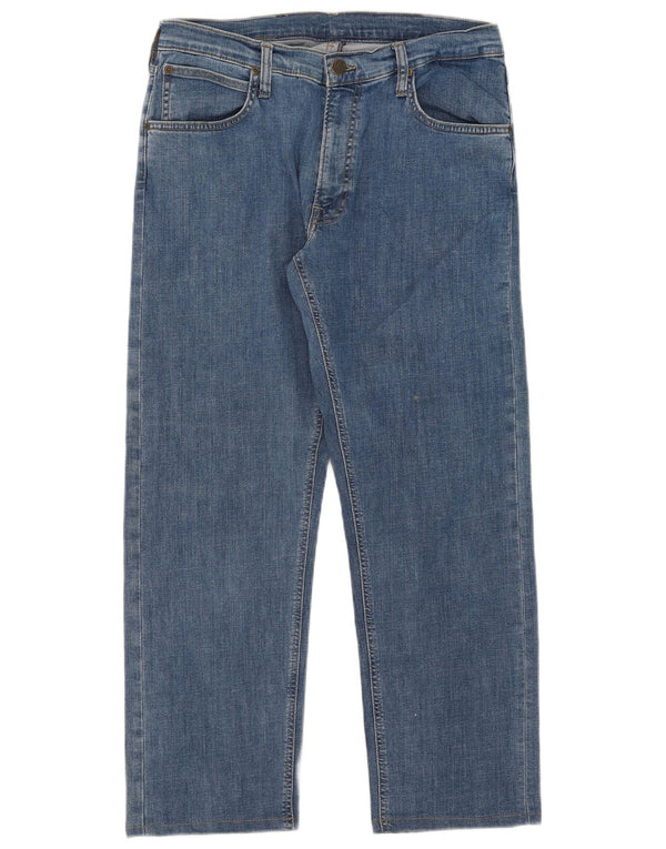 Jeans dritti Lee Daren Zip Fly da donna W34 L27 cotone blu