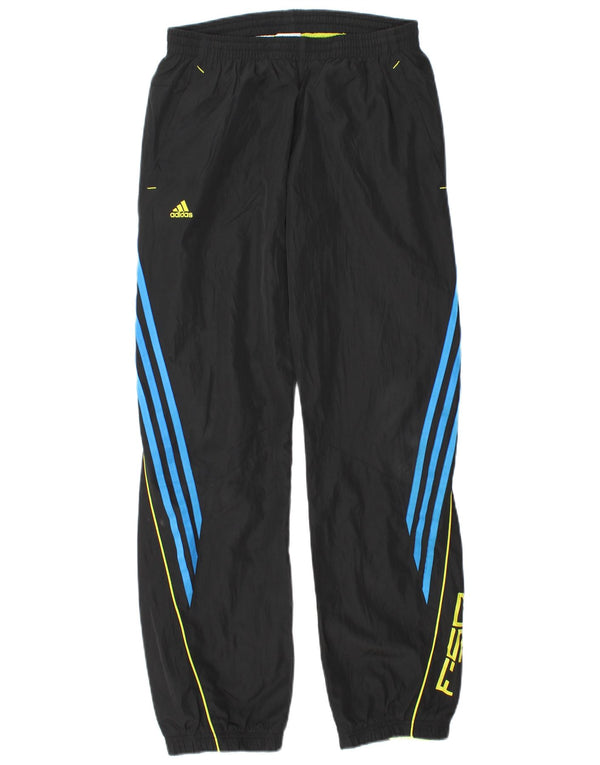 Pantaloni da tuta Adidas F50 Graphic da ragazzo 13-14 anni in poliestere nero